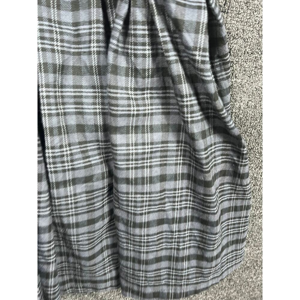 Hot Topic Black & Gray Plaid Suspender Skirt Womens Size MD Punk Goth Adjustable - Picture 4 of 9